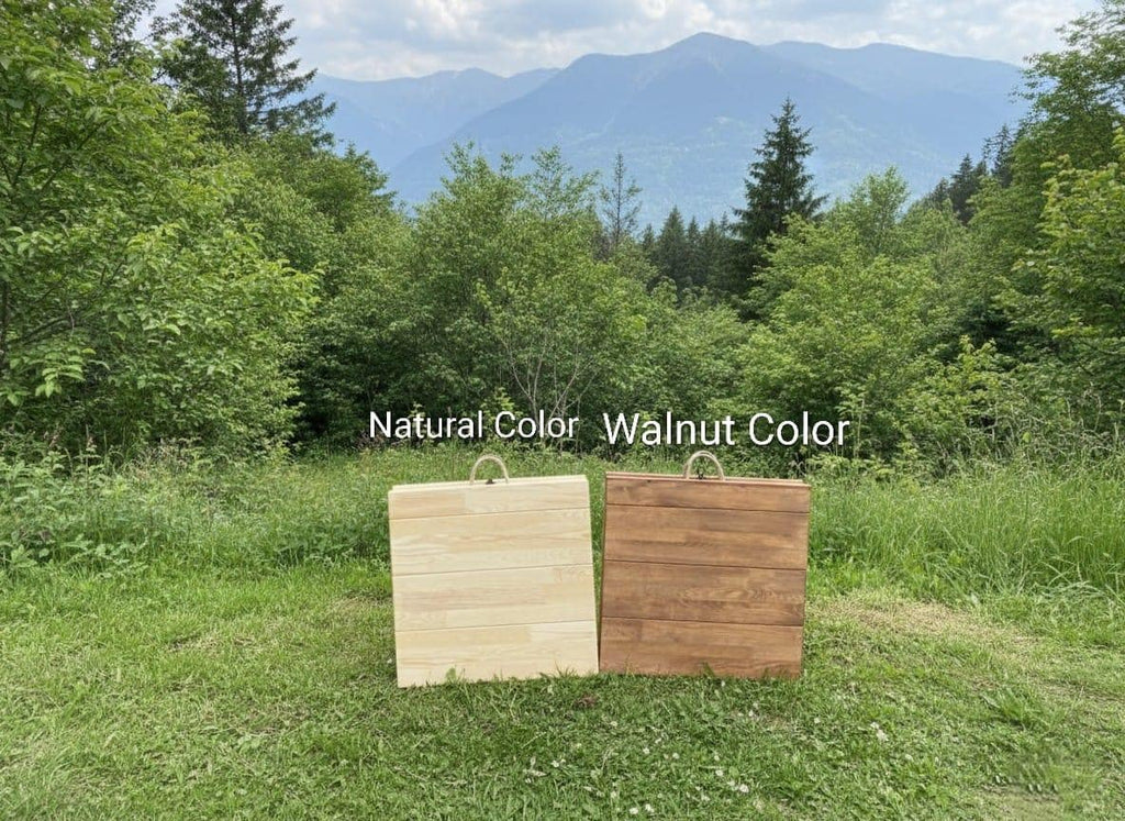 Scandinavian Pine Wood Foldable Low Table, Minimalist Floor Dining Table