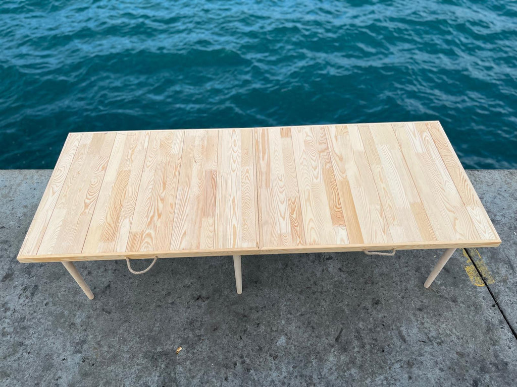 Foldable Wood Table (28*48 H13inch)Pine Wood Picnic Table, Boho Bride Party Decor, Camp table, Picnic table, Boho Large table, Balcony table