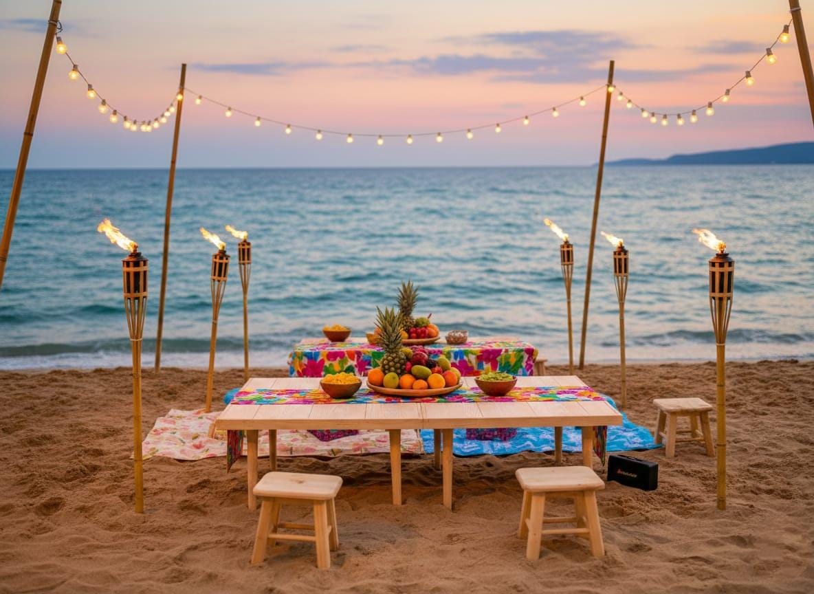 Handmade Pine Wood Foldable Table, Boho Camp Picnic Decor (28x48 H13inch)