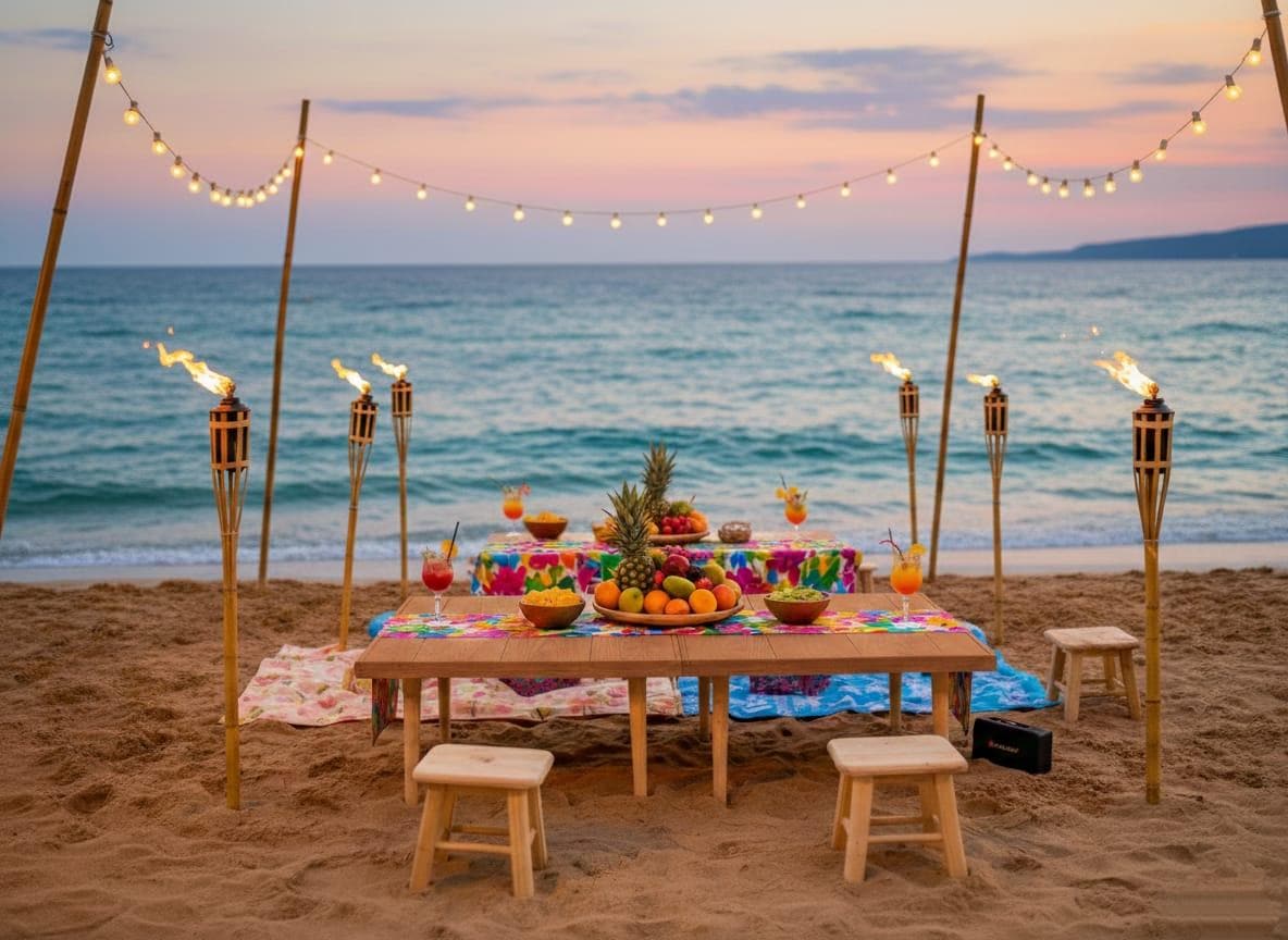 Handmade Pine Wood Foldable Table, Boho Camp Picnic Decor (28x48 H13inch)