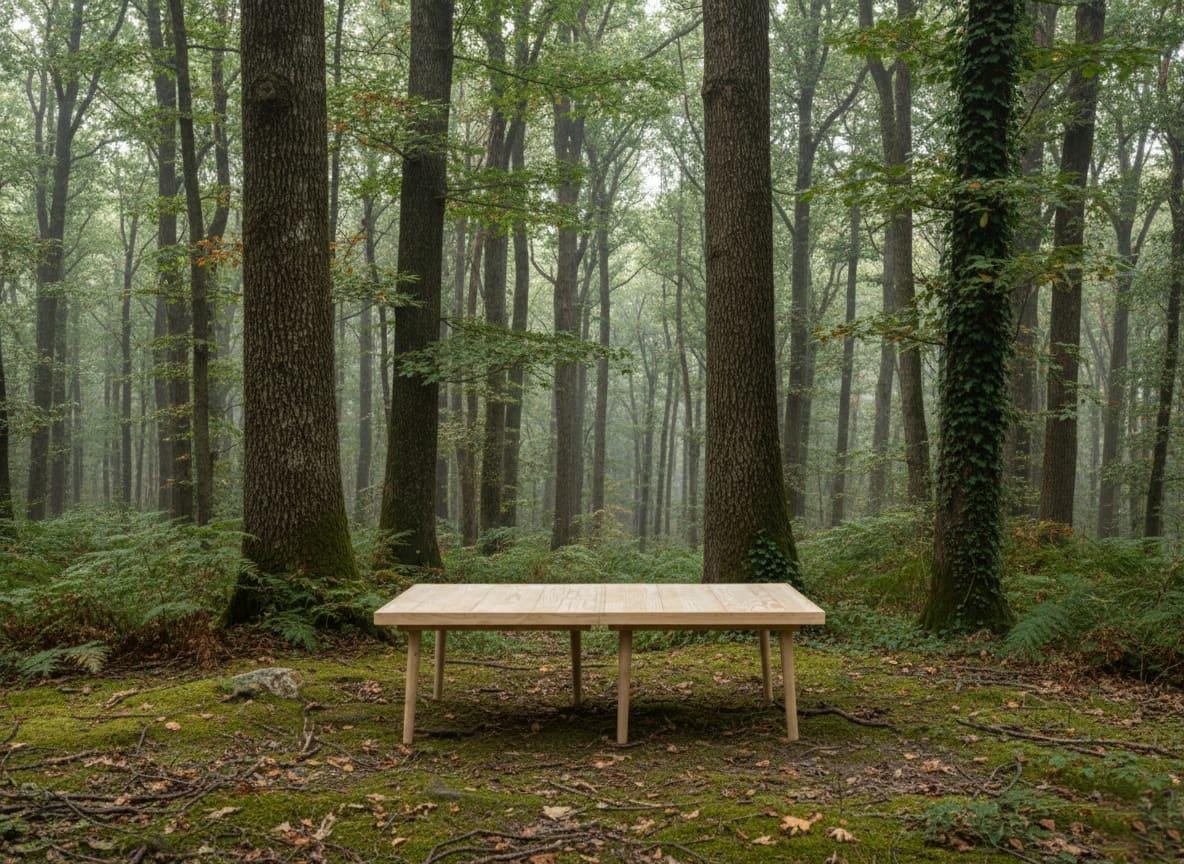 Handmade Pine Wood Picnic Table, Boho Outdoor Furniture, Foldable Design (28x80 inch)