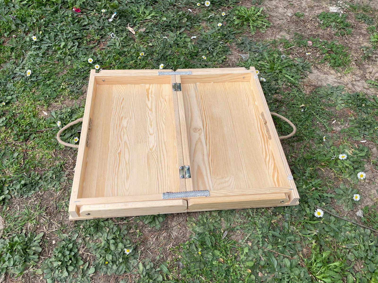 Handmade wood table, coffe table, Picnic table, Small dinner table, camp table, boho wood table, activity table, wedding decor table