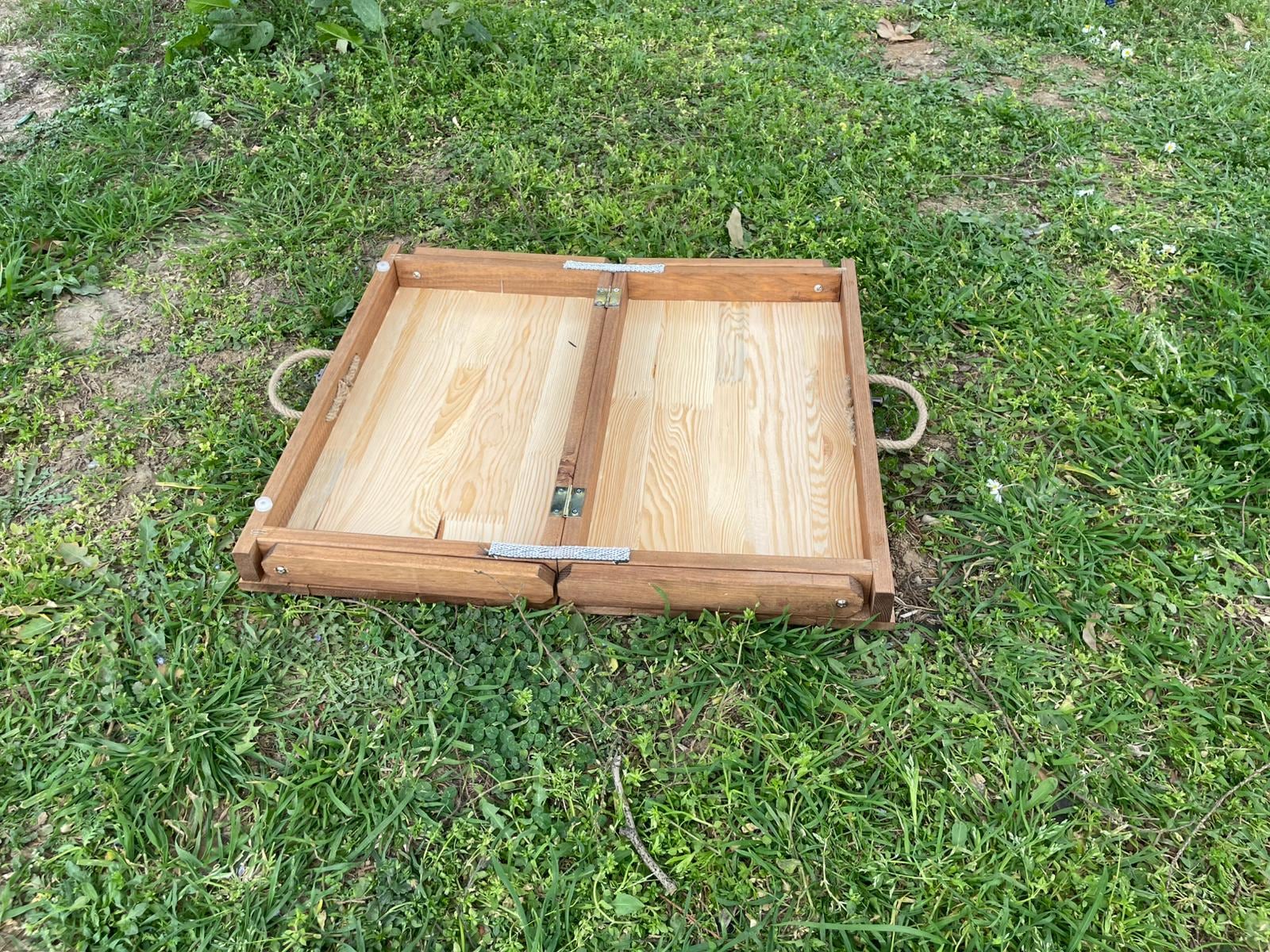 Handmade wood table, coffe table, Picnic table, Small dinner table, camp table, boho wood table, activity table, wedding decor table