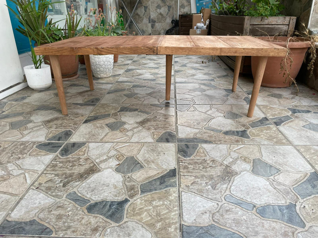 Handmade Pine Wood Foldable Table, Boho Picnic Camp Decor (22x44 H13inch)