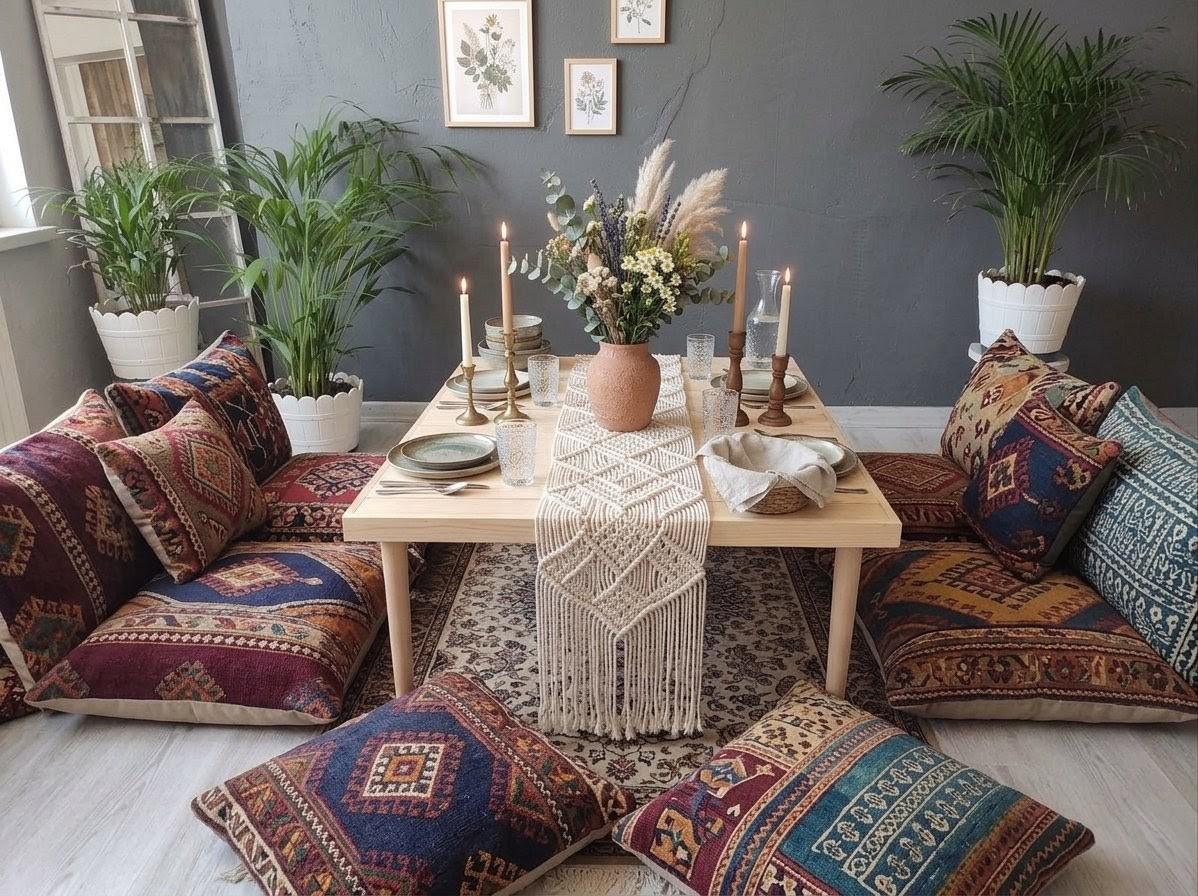 Foldable Wood Table (28*60 H13inch)Pine Wood Picnic Table, Boho Bride Party Decor, Camp table, Picnic table, Boho Large table, Balcony table