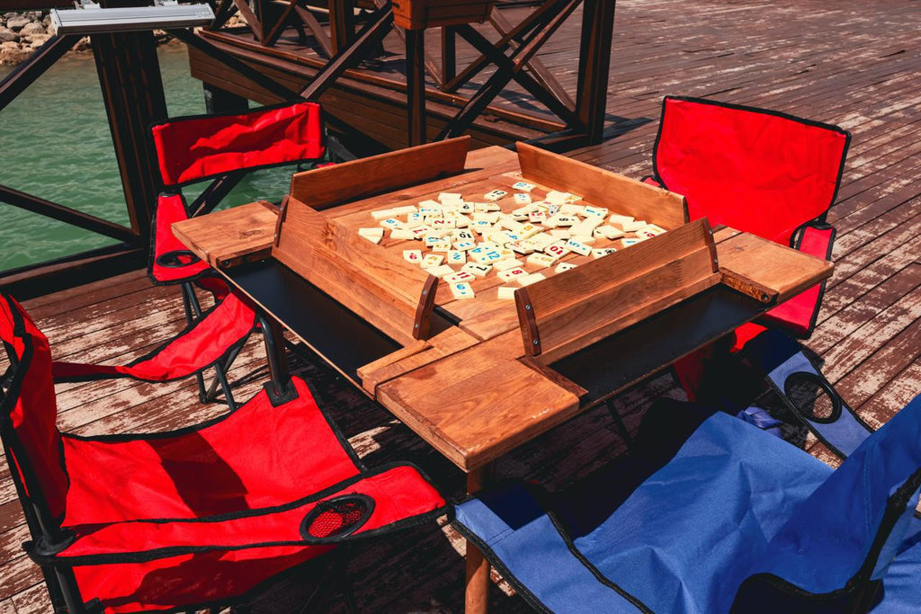 Wooden Family Game, Outdoor Foldable Game Table,Indoor Party Set,Party Game, Custom Board Game,Party Favor,Foldable Vamp Table, Picnic Table