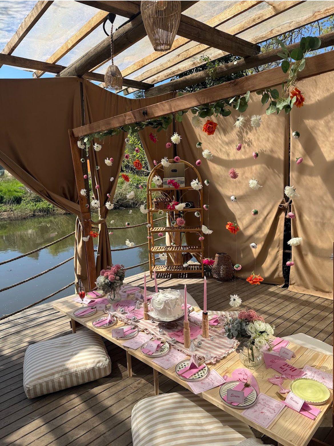 Pine Wood Foldable Picnic Table 28*90inch H13-19inch,Camp table,Wedding Decor Table, Boho Outdoor Dining, Seats 10-12
